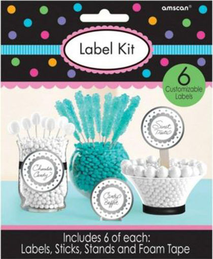 Picture of SILVER CANDY BUFFET LABELS